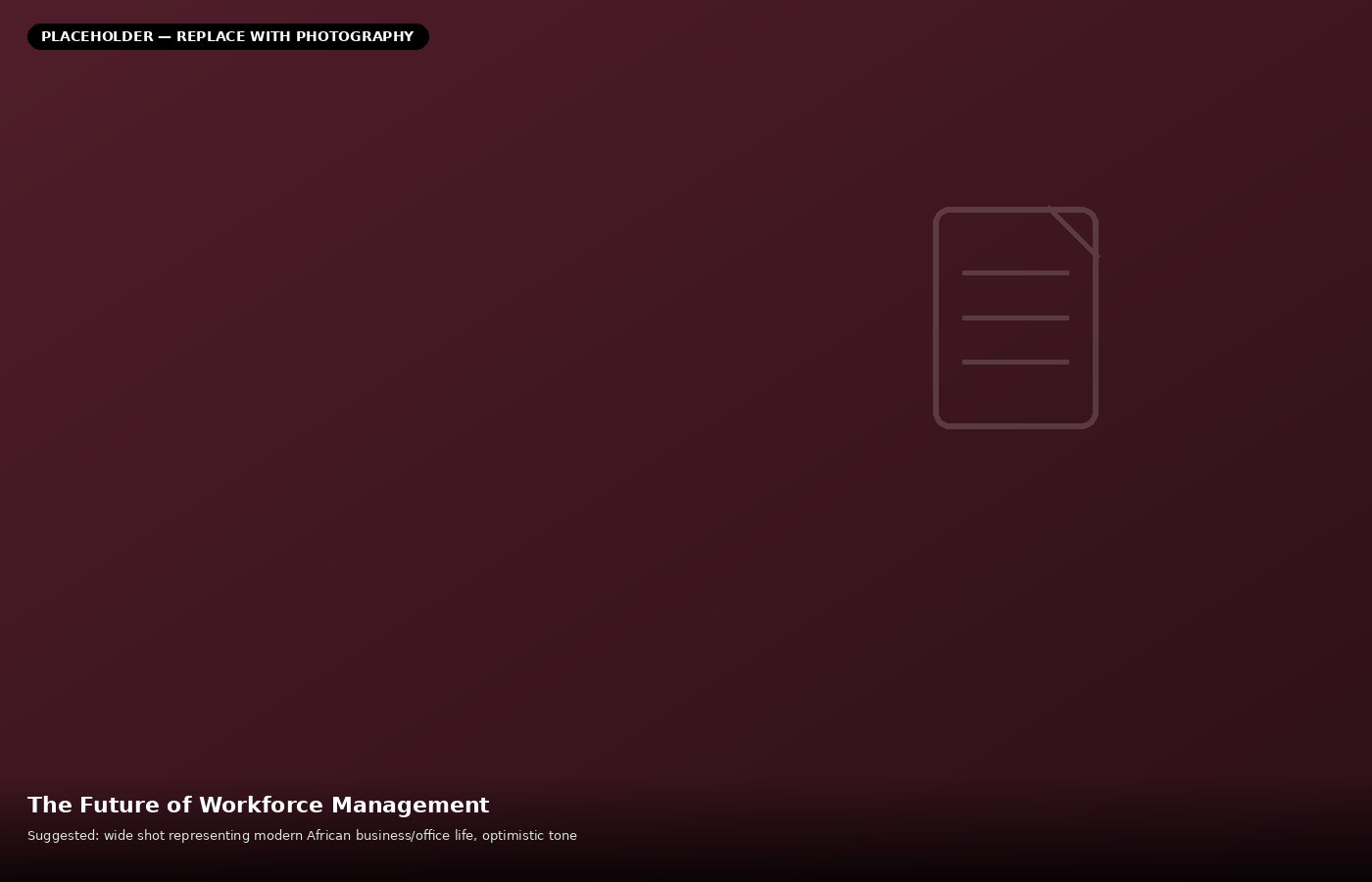 The Future of Workforce Management in Africa