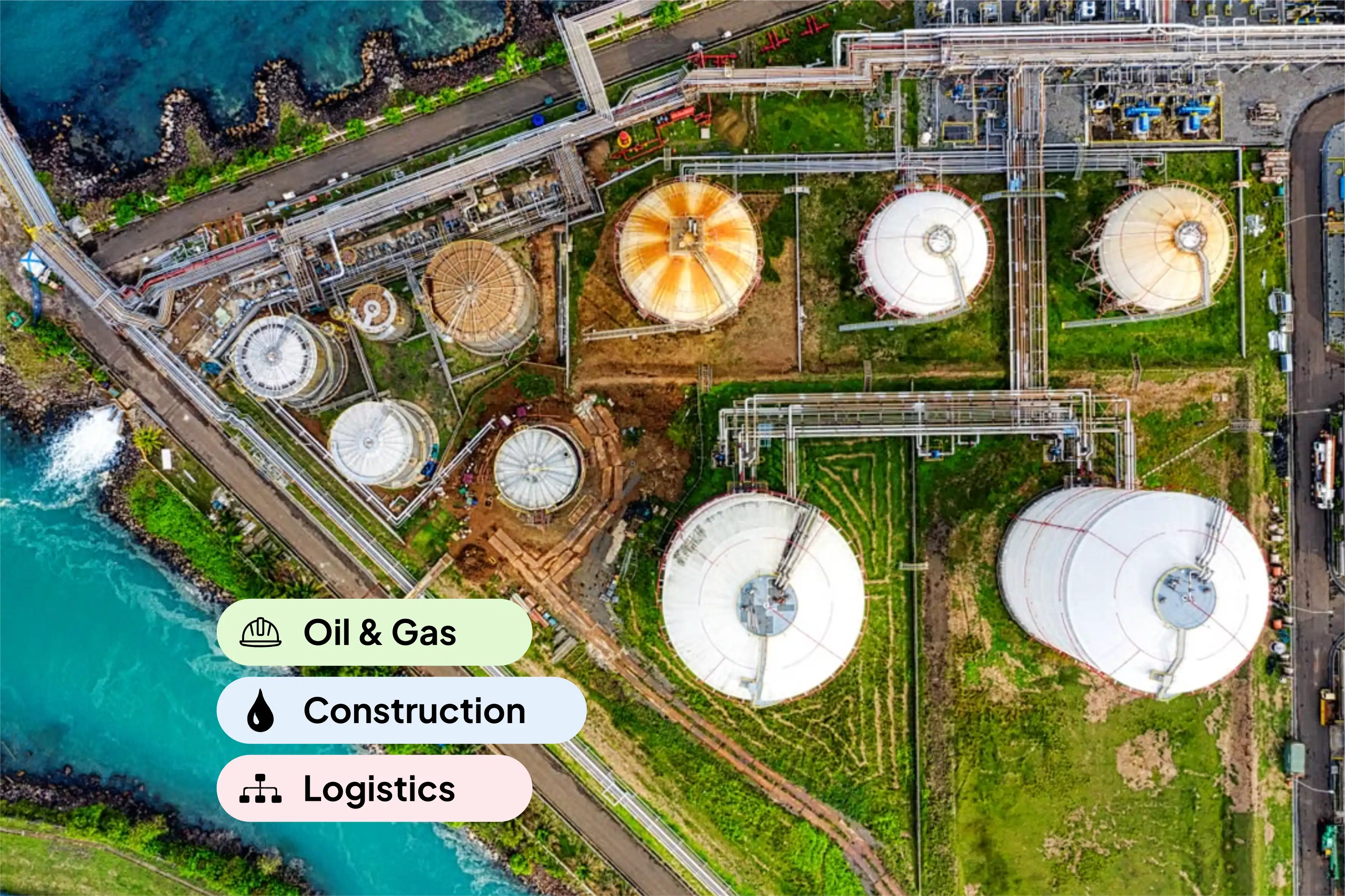 Oil and gas, construction and logistics sites IMKASH supports